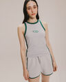 Tank Top Estampada,GRIS CLARO
